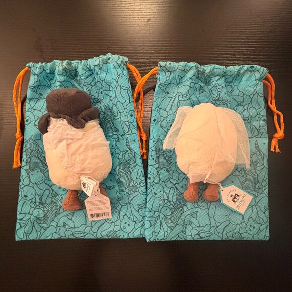 NWT Jellycat Amuseables Boiled Egg Bride and Groom Set - Picture 2 of 5